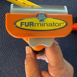 FURminator Pet Grooming Tool in Bright Orange for Long Hair